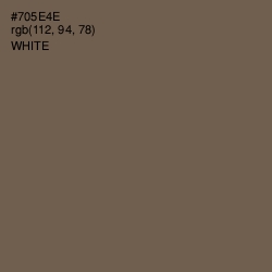 #705E4E - Tobacco Brown Color Image